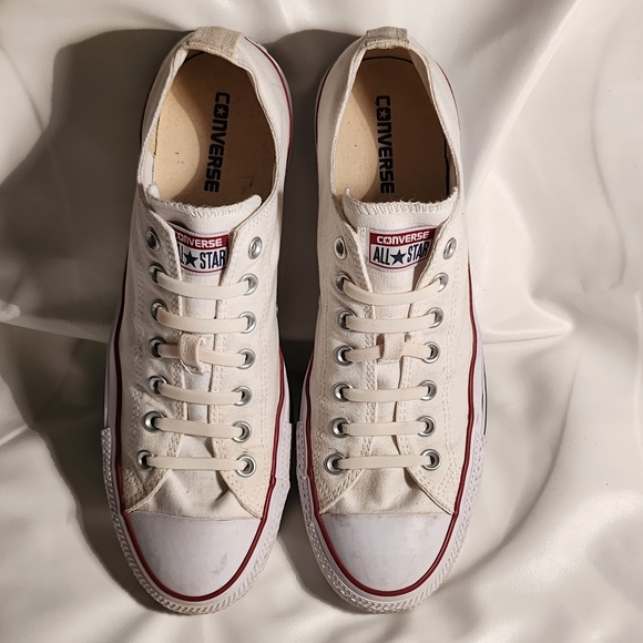 Converse Shoes Converse White Canvas Mens 1 Poshmark